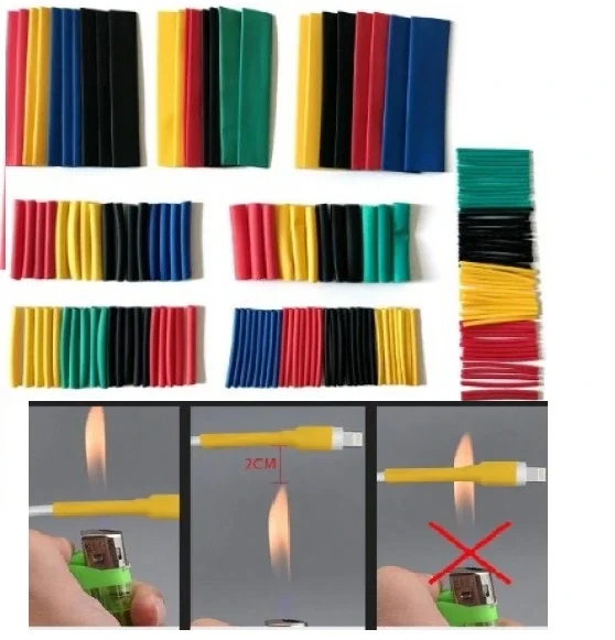 560 Parça Makaron Seti Kapaklı Kutulu Kablo Birleştirme Koruyucu 560 Parça Makaron Seti Kapaklı Kutulu Kablo Birleştirme Koruyucu