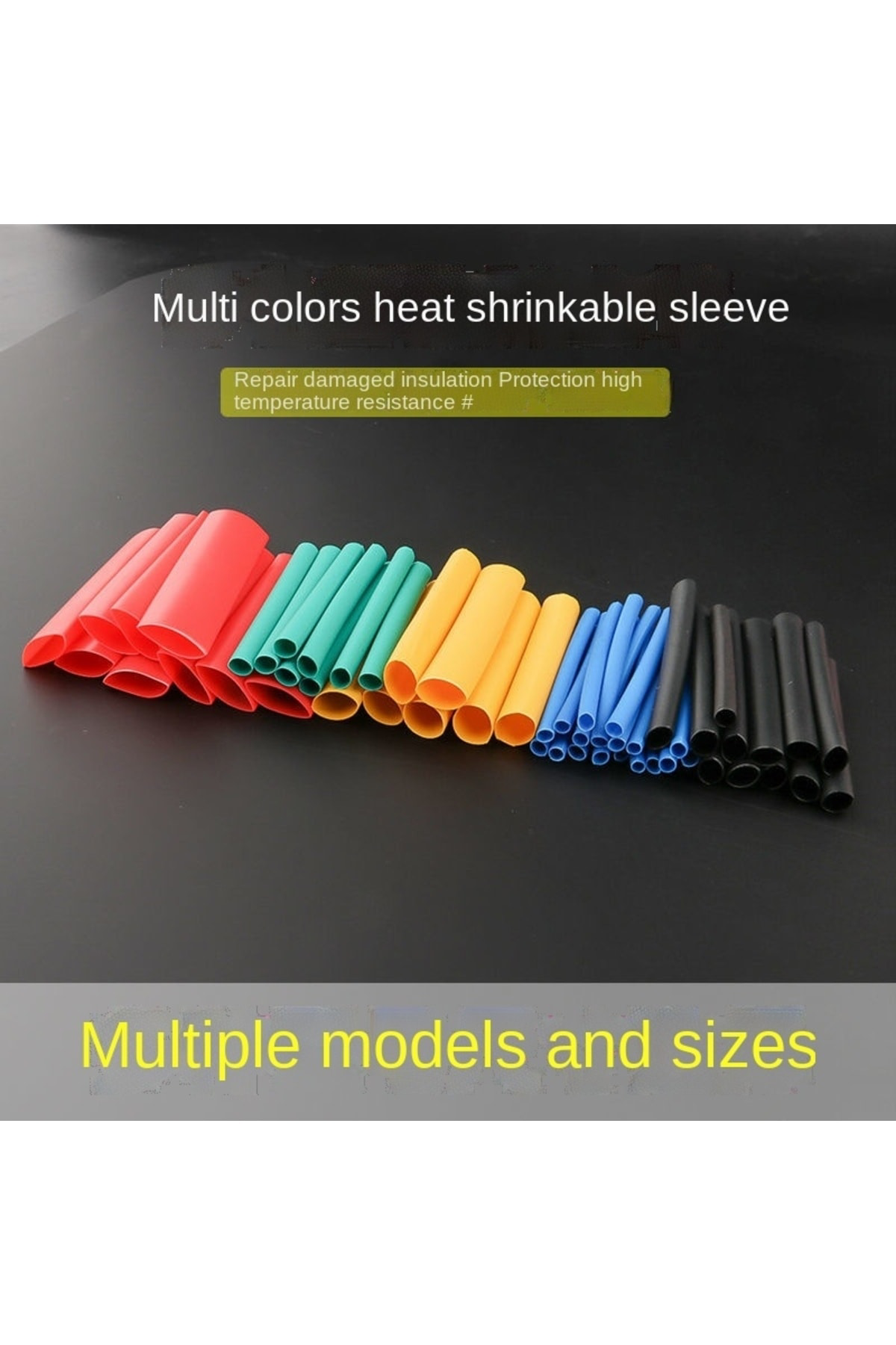 560 Parça Set Isıyla Daralan Makaron Kablo Koruyucu Kılıf