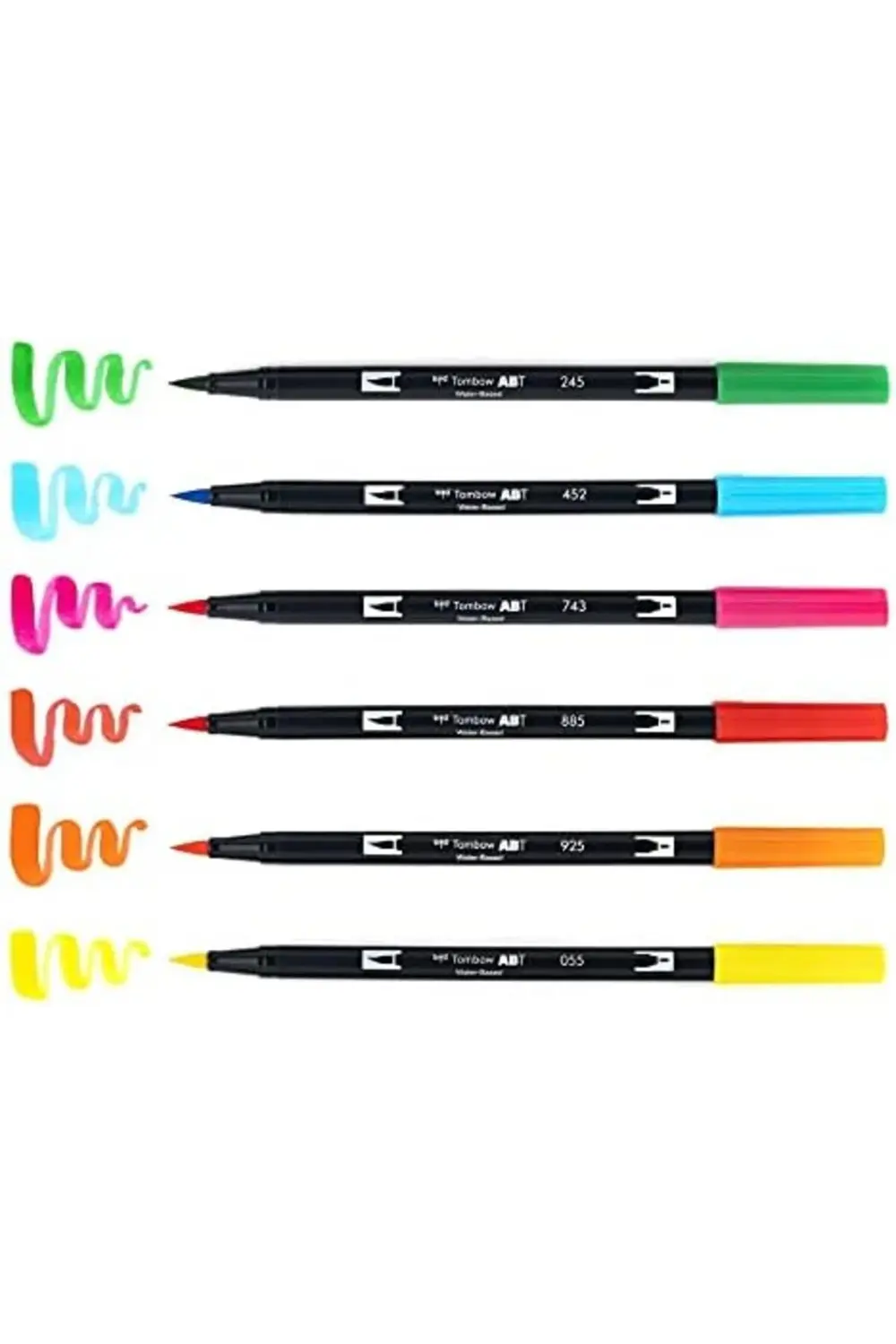 56225 Çift Fırça Kalem Sanat İşaretleyici Kutlama 6'lı Paket 1174