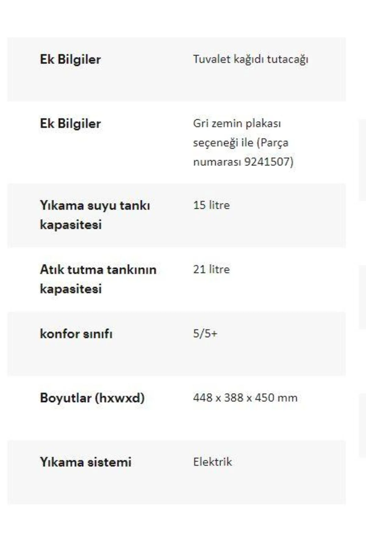565E 15+21lt Elektrikli Portatif Tuvalet