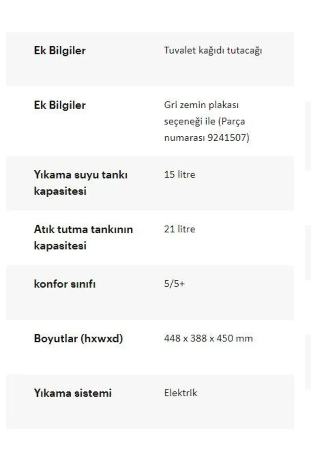 565E 15+21lt Elektrikli Portatif Tuvalet
