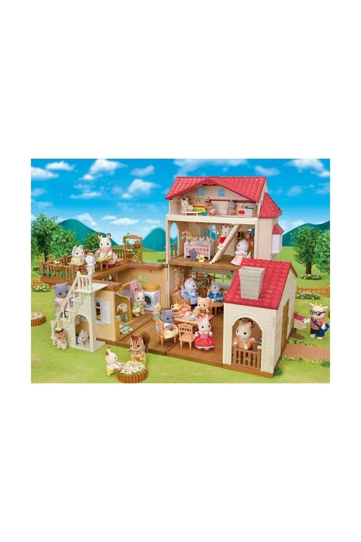 Epoch 5708 Sylvanian Families İşıklı Şehir Evi ( Gizli Oyun Odalı) 3 Ya