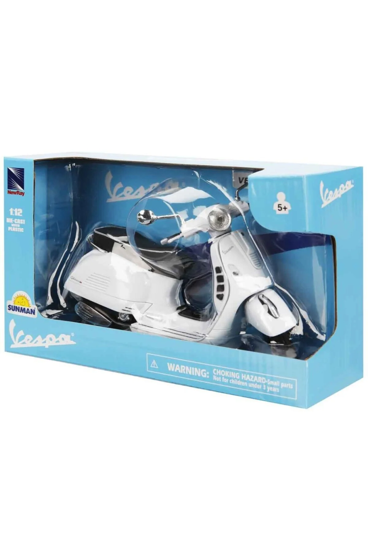 57243 NessiWorld- Vespa GTS 300 Super Beyaz Motor 1:12
