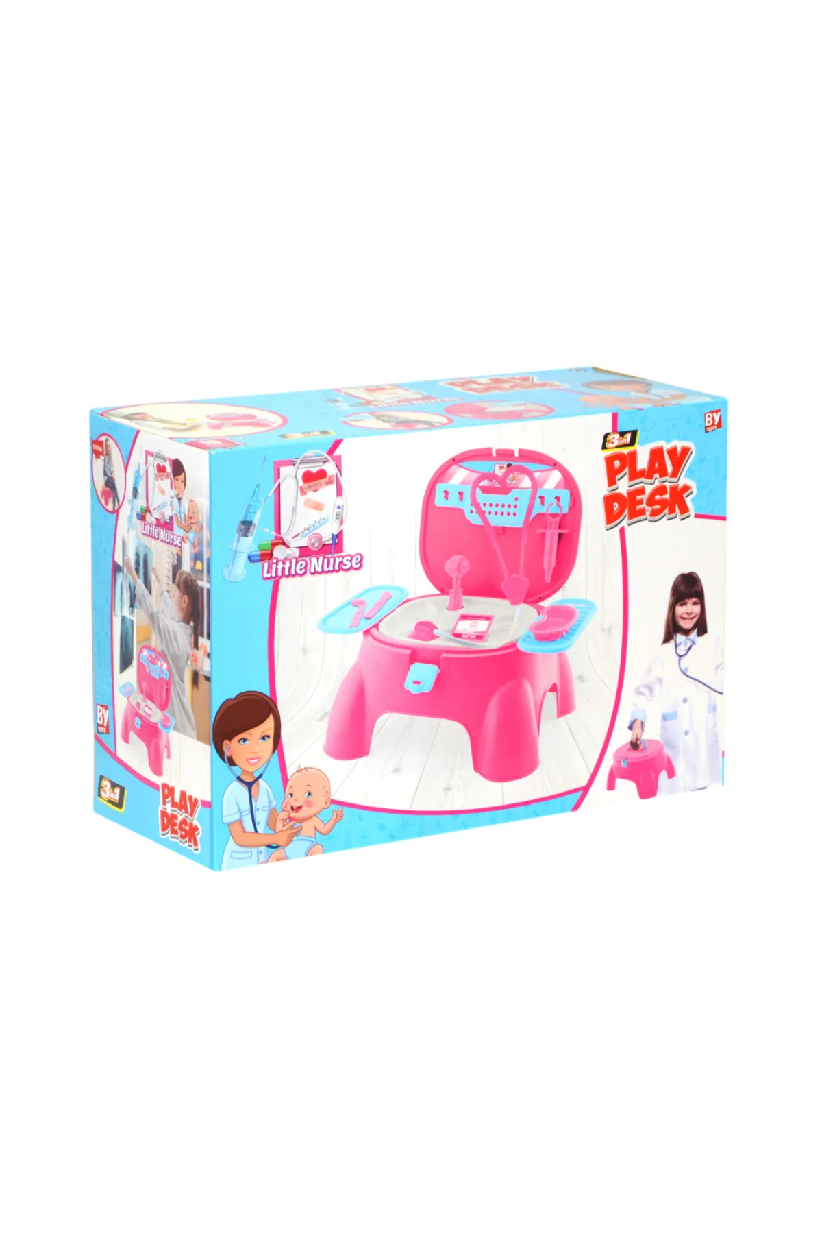 573-BP LITTLE NURSE OYUN TABURESİ DOKTOR SET KIZ(Ürün oyuncaktır)