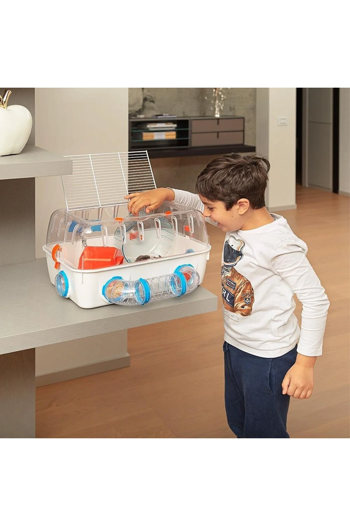 57923499 Hamster Kafesi 40,5 x 29,5 x Y 22,5 cm Beyaz, 1