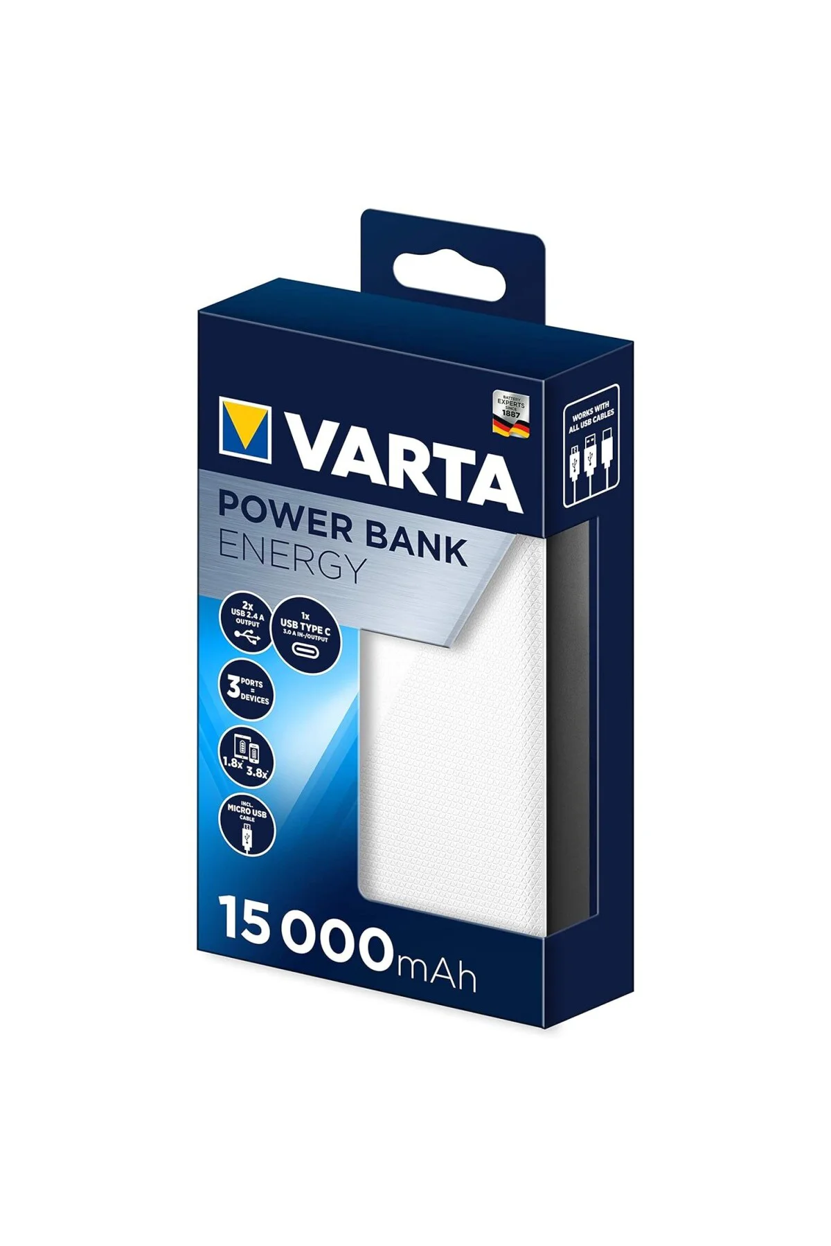 57977 Energy 15000 mAh Hızlı Şarj Powerbank