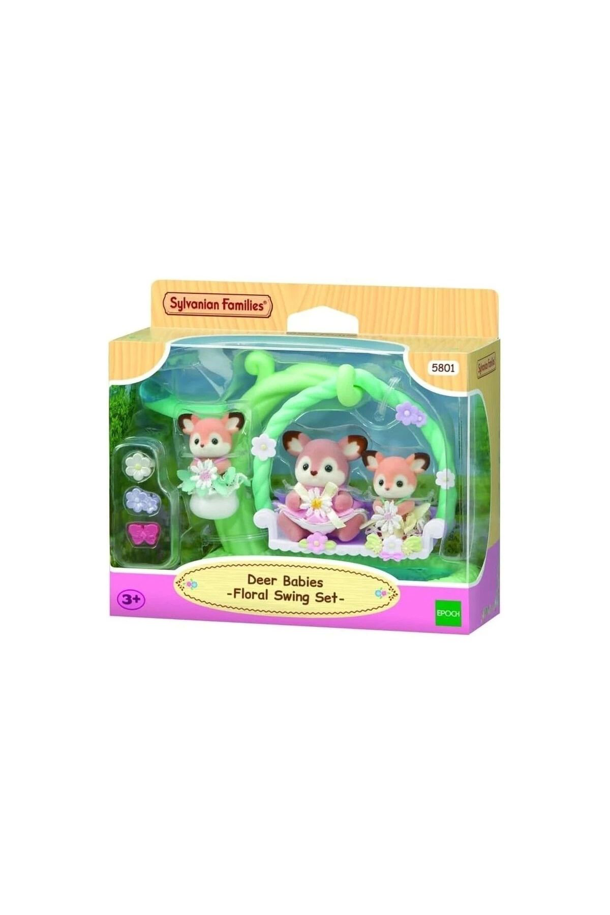 Sylvanian Families 5801 Geyik Bebekler Ve Çiçekli Salıncak Seti 3 Yaş