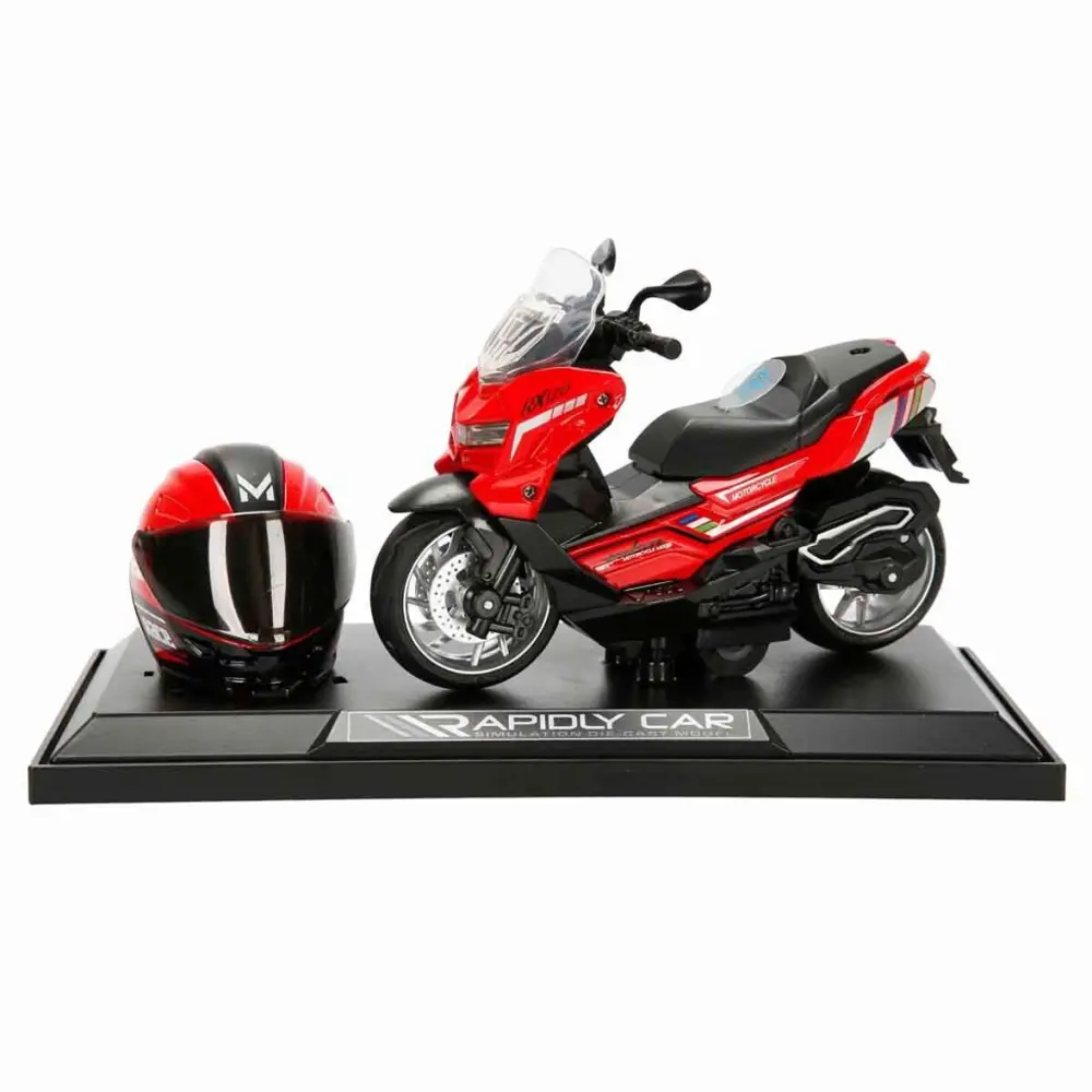 5834 MOTOSİKLET 1 14 KASKLI FİGÜR PB 3R SES IŞIK