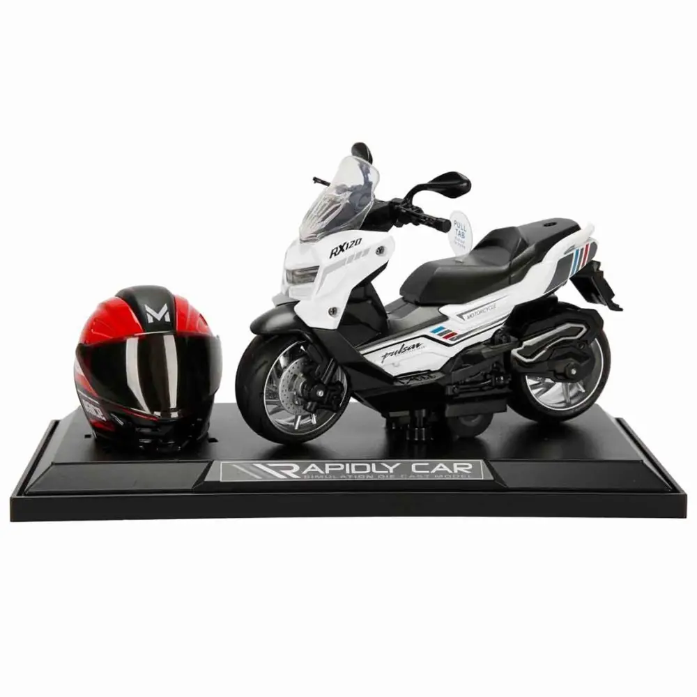 5834 MOTOSİKLET 1 14 KASKLI FİGÜR PB 3R SES IŞIK