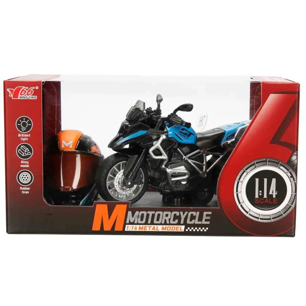 5834 MOTOSİKLET 1 14 KASKLI FİGÜR PB 3R SES IŞIK