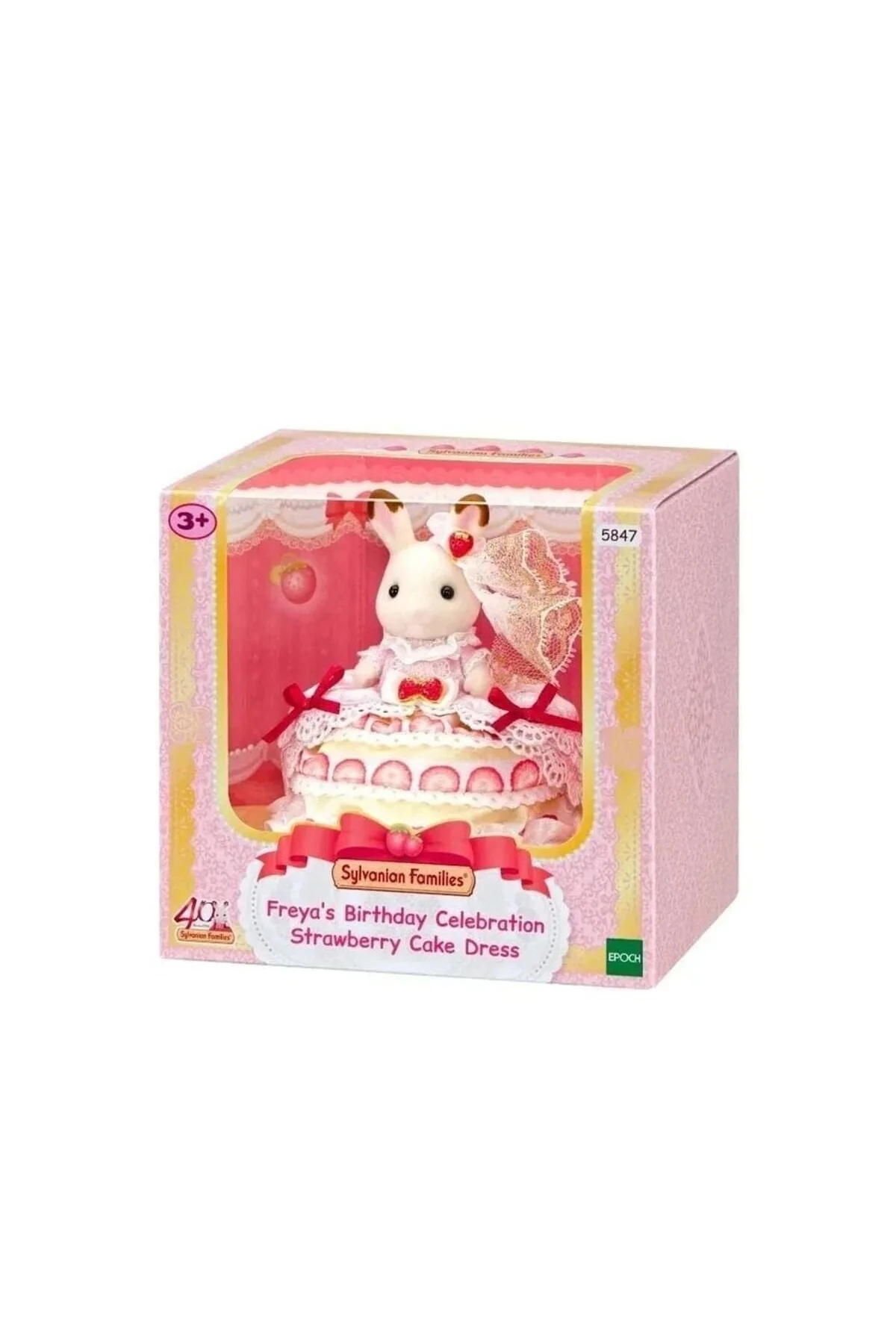 5847 Sylvanian Families Freyanın Doğum Günü Çilekli Pasta Elbises