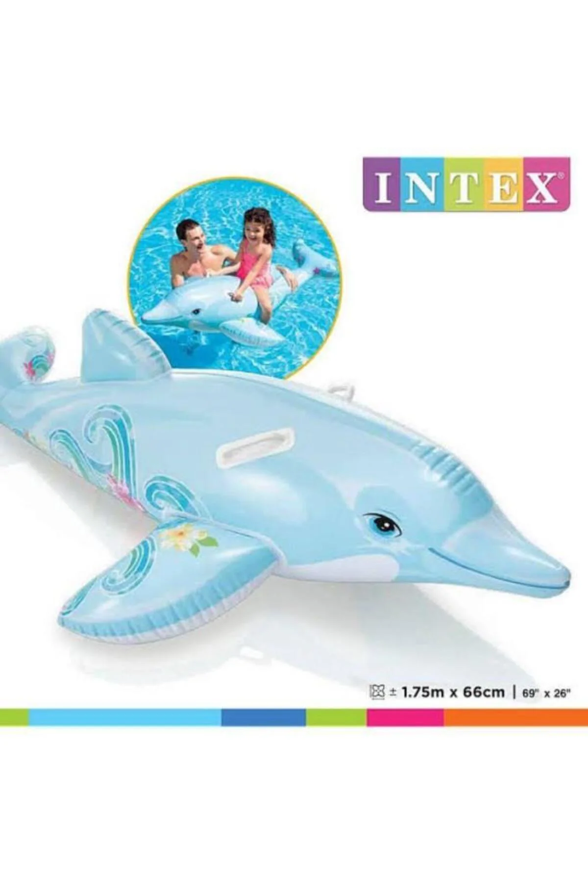 58535 - INTEX - SEVİMLİ YUNUS BINICI 175CM (Lisinya) TYGOO