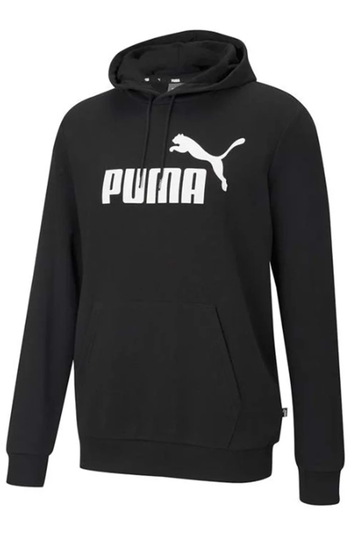 586688 ESS Big Logo Hoodie Erkek Kapüşonlu Sweatshirt SİYAH