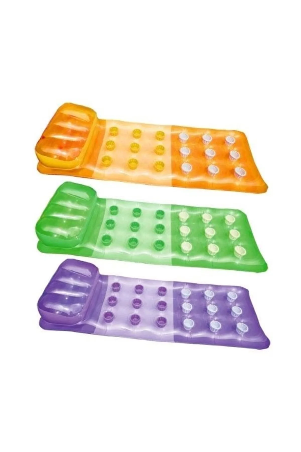 58890 RENKLİ BARDAKLI YATAK 188X71