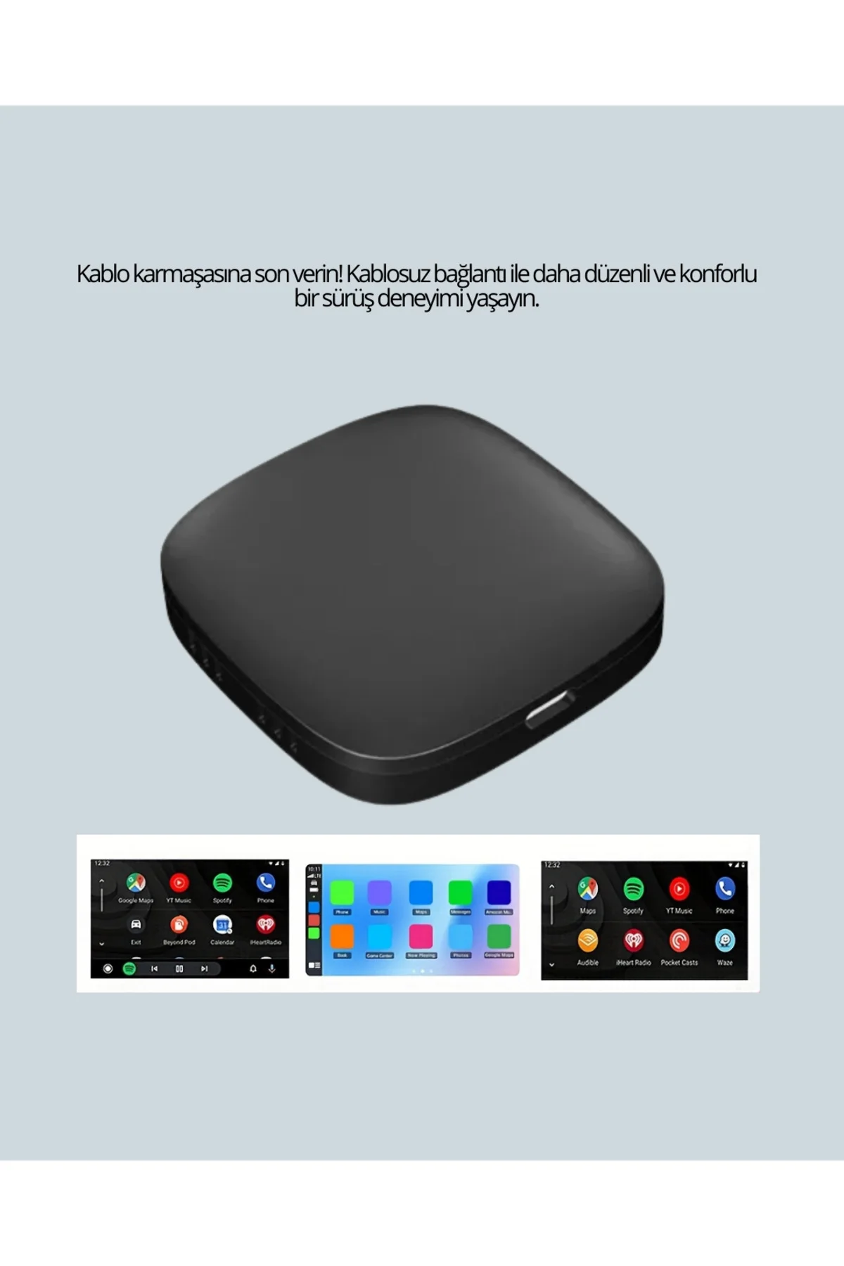 5.8GHz WiFi Destekli Kablosuz Android Auto Dönüştürücü