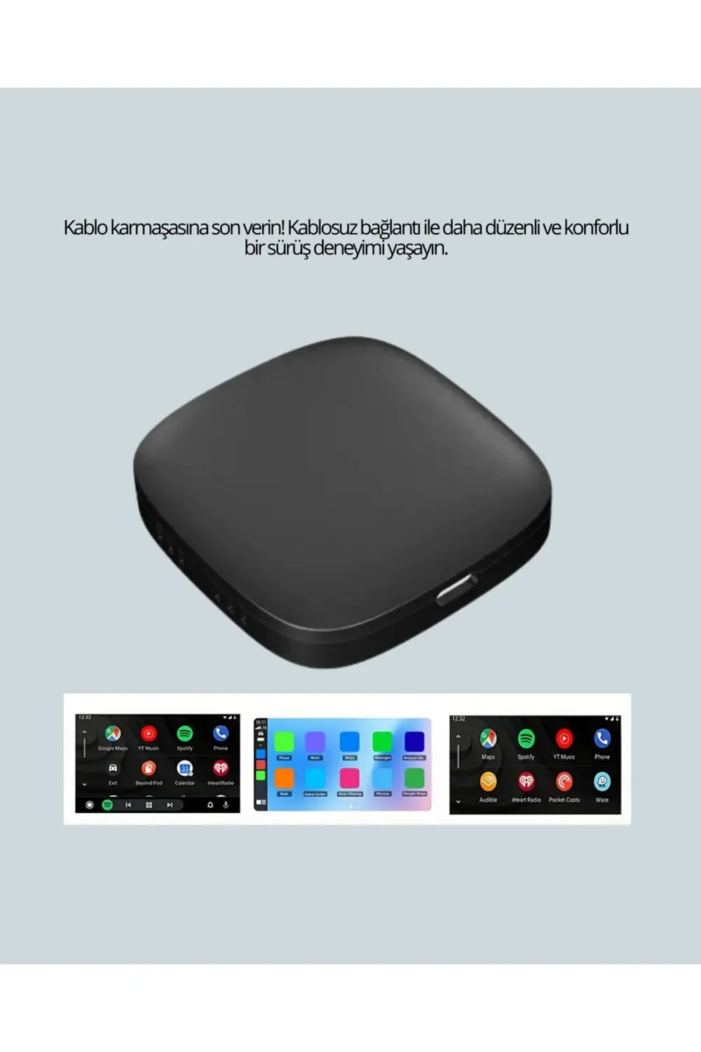 5.8GHz WiFi Destekli Kablosuz Android Auto Dönüştürücü