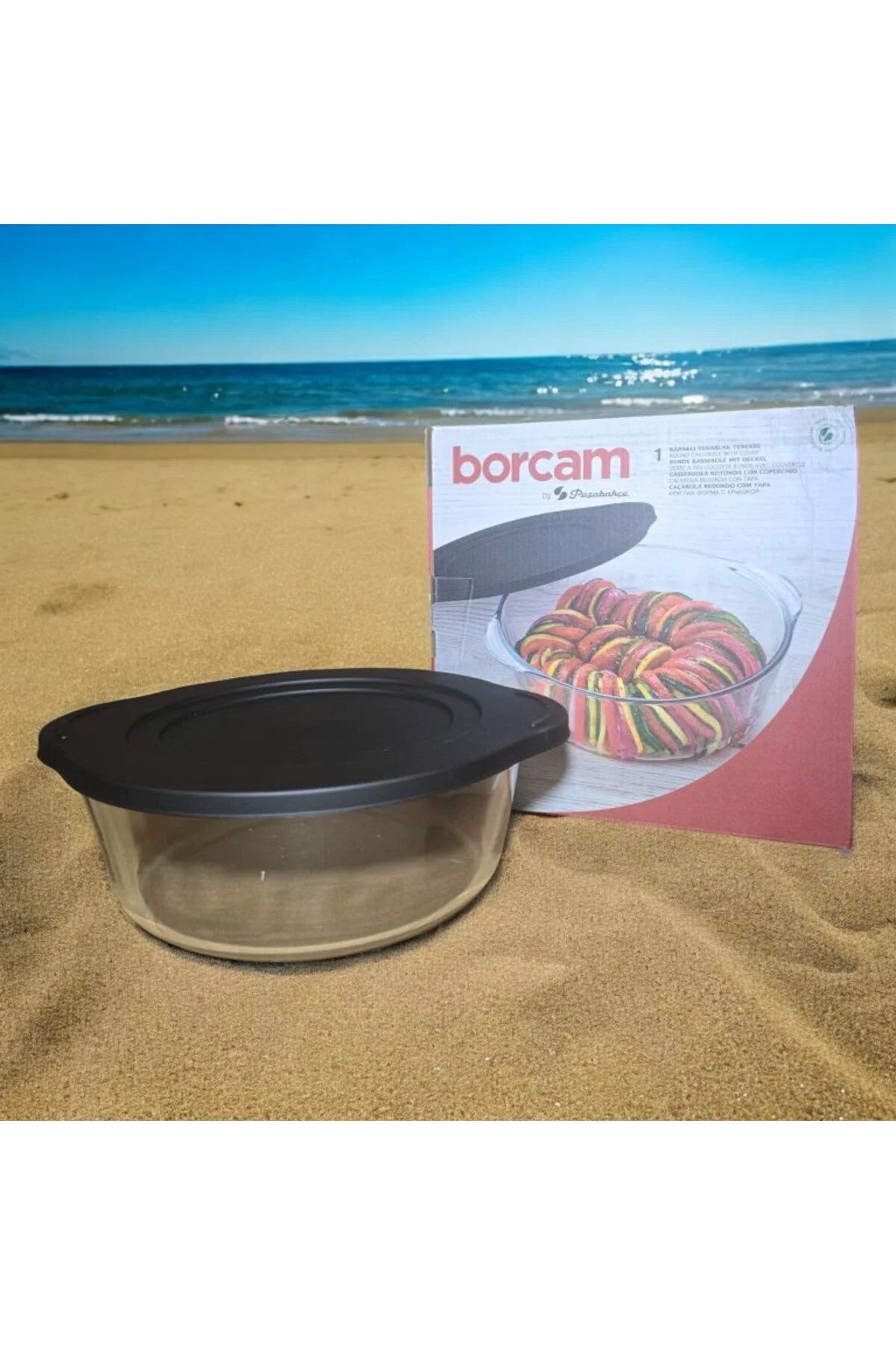 59001 BORCAM YUVARLAK SİYAH KAPAKLI 2100cc