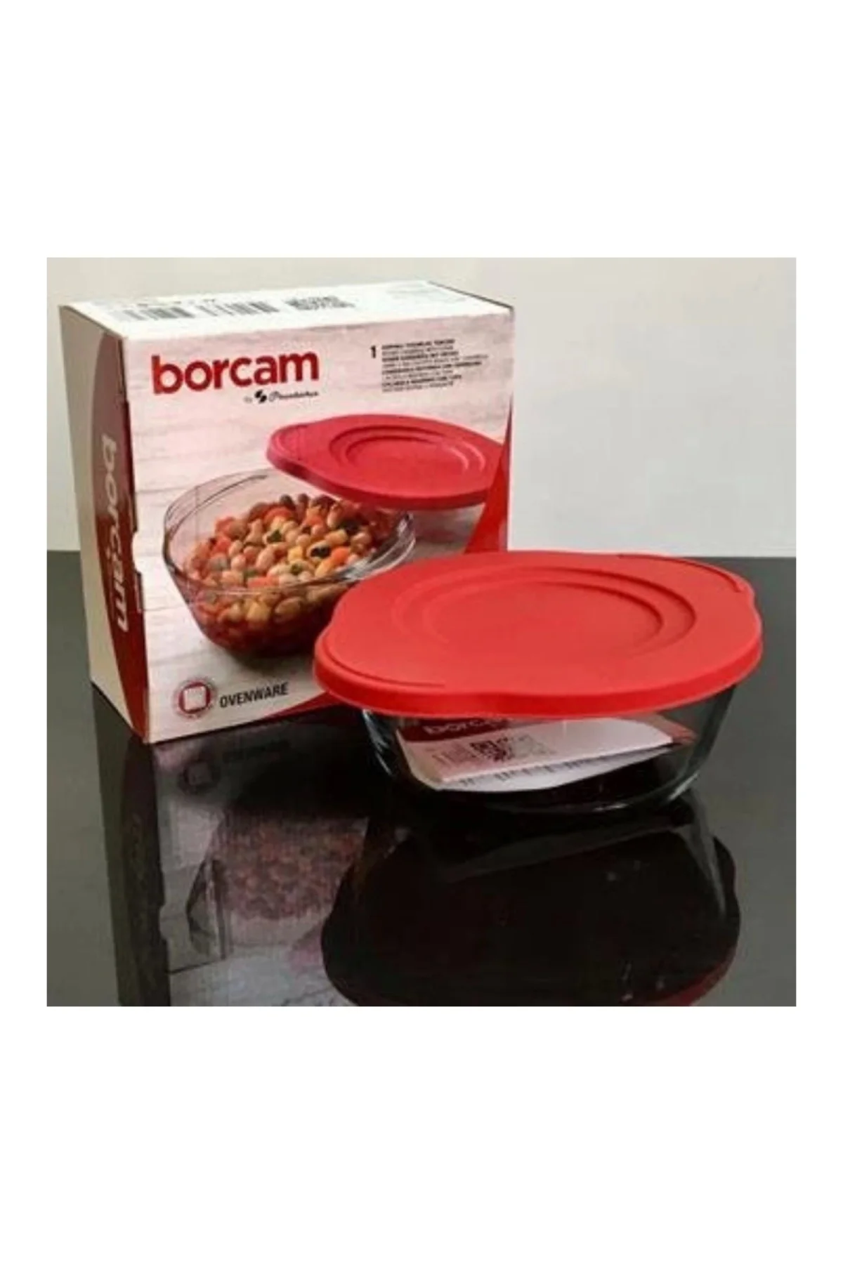 59123 Kırmızı Kapaklı Borcam 1450 cc 25 cm Fiyatı, Yorumları ve Özellikleri