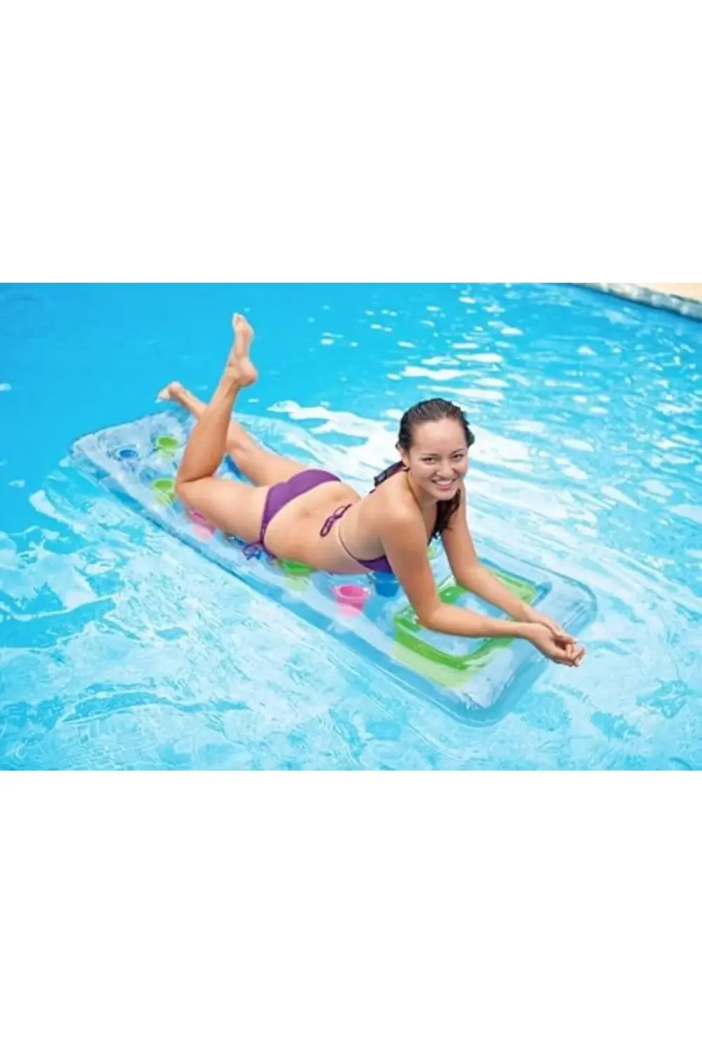 59894 Şeffaf Pencereli Yatak 188 cm, su sporları, plaj malzemesi,