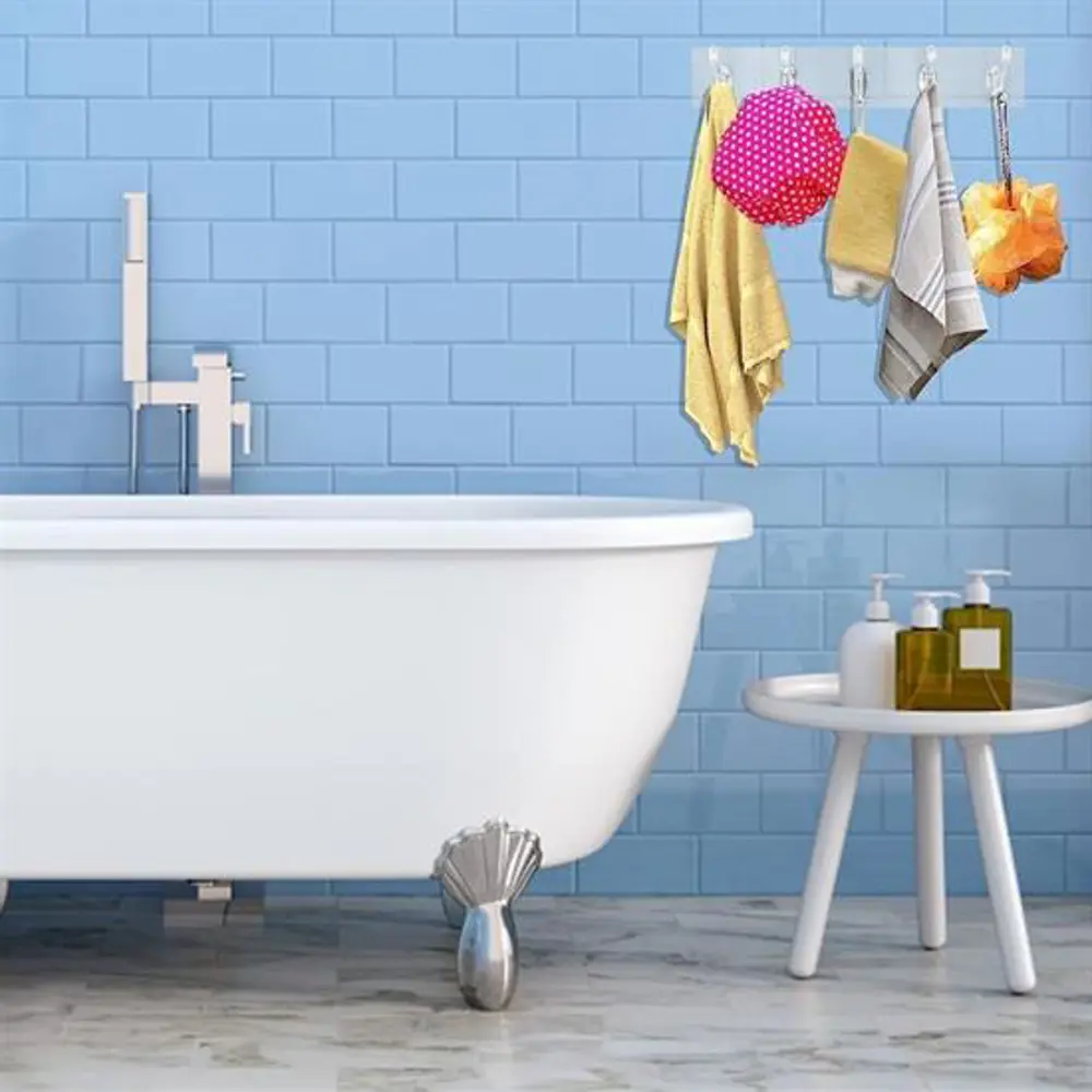 5'li Güçlü Yapışkanlı Şeffaf Duvar Askısı Banyo Mutfak Düzen
