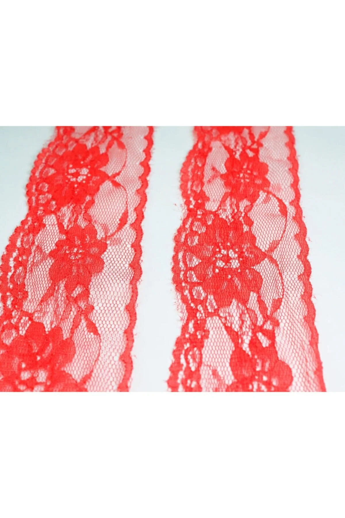 5cm Eninde Nar Çiçeği Naylon Dantel 5 Metrelik Top - (730)
