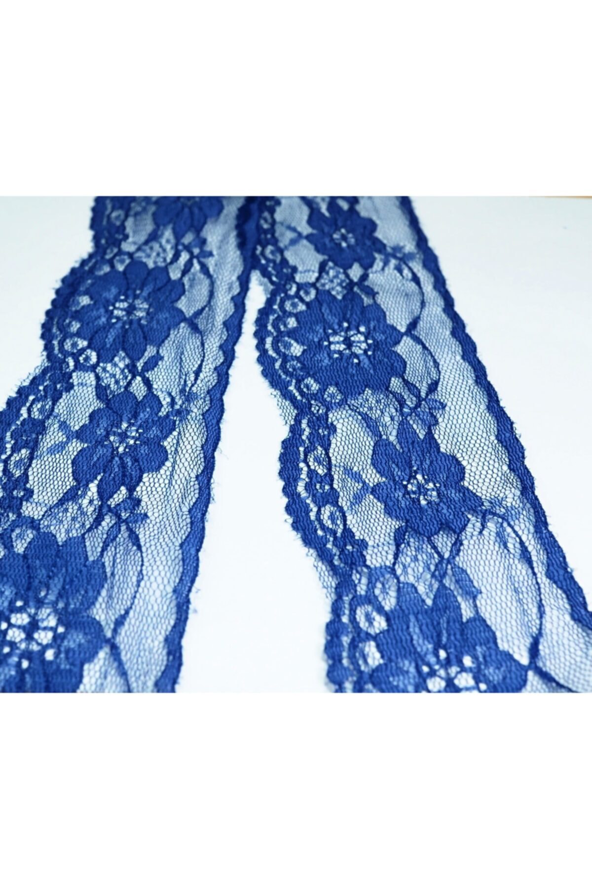 Tuhafiyecimiz 5Cm Eninde Saks Mavi Naylon Dantel