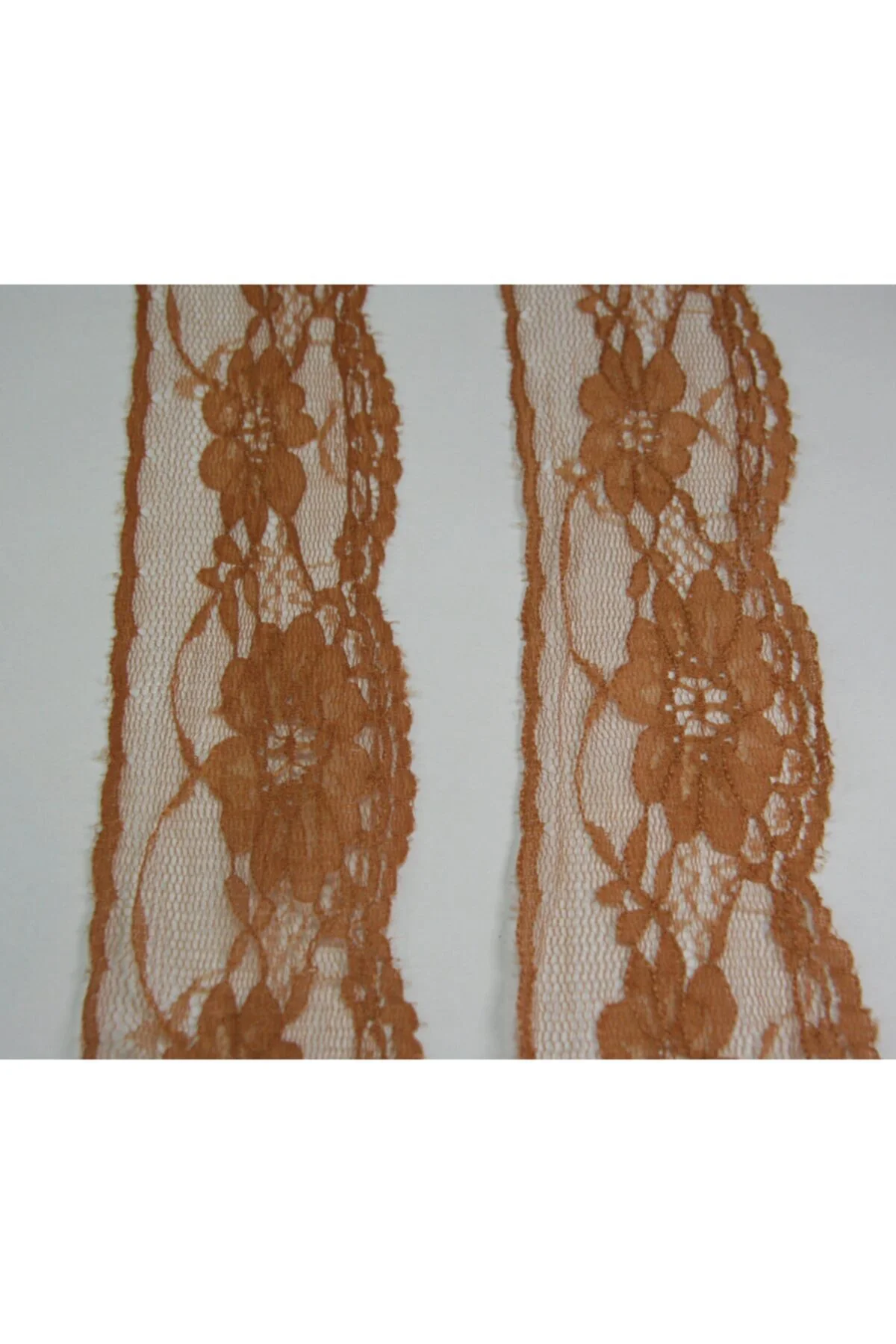 5cm Eninde Taba Renk Naylon Dantel 5 Metrelik Top - (730)