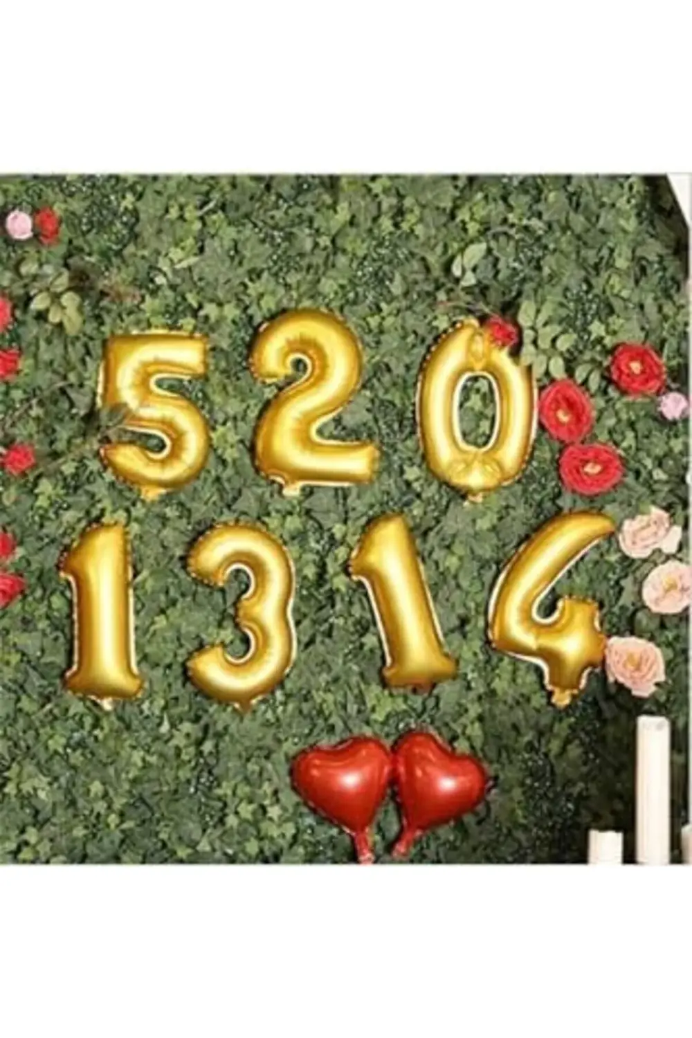 5DM 2 Rakam Folyo Renk Balon Küçük 35 cm 395519