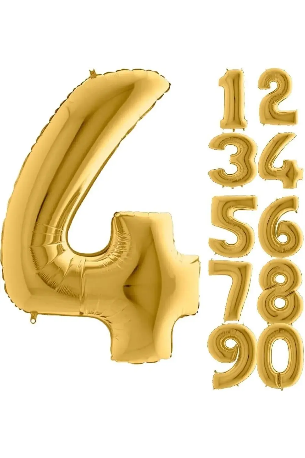 5DM 4 Rakam Balon Folyo Altın Sarısı 16 Inç 395519