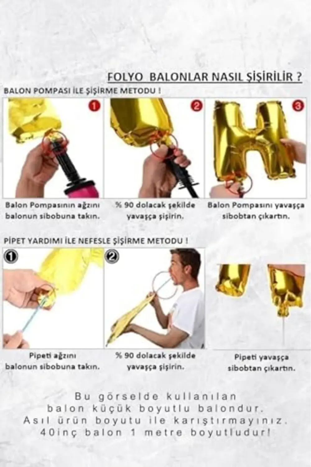 5DM A Harfi Gümüş Folyo Balon 100 Cm 40 Inç 1 Metre Silver 395519