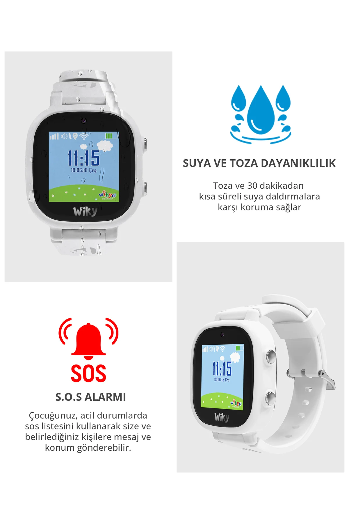 5E Akıllı Çocuk Saati - Görüntülü Arama, Gps, Sos, Güvenli Alan, Anlık Konum (eSim) - Karne Hediyesi