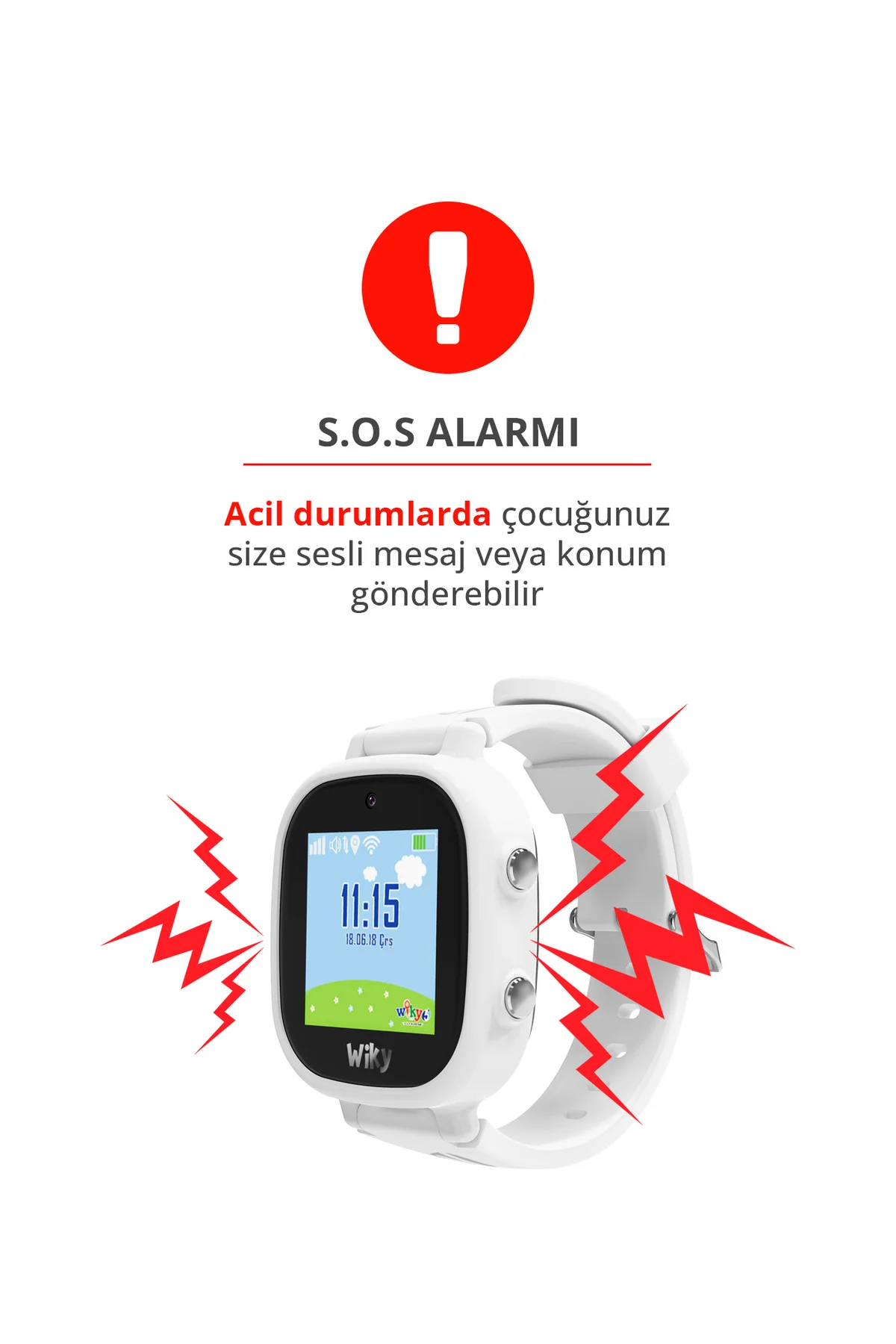5E Akıllı Çocuk Saati - Görüntülü Arama, Gps, Sos, Güvenli Alan, Anlık Konum (eSim) - Karne Hediyesi