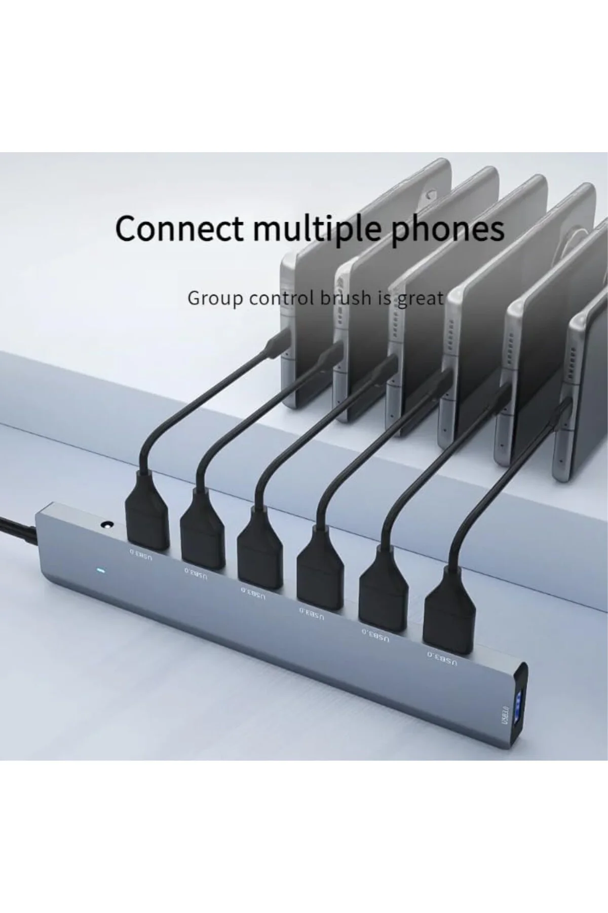 5Gbps Çoklayıcı Adaptör 7 in 1 Type-C To USB, Power/Güç Destekli,
