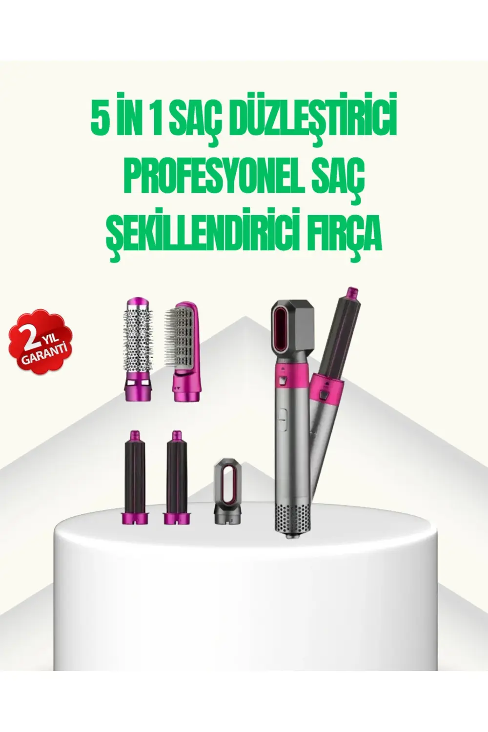 5’i 1 Arada Profesyonel Saç Şekillendirici Tek Cihazla Sınırsız S