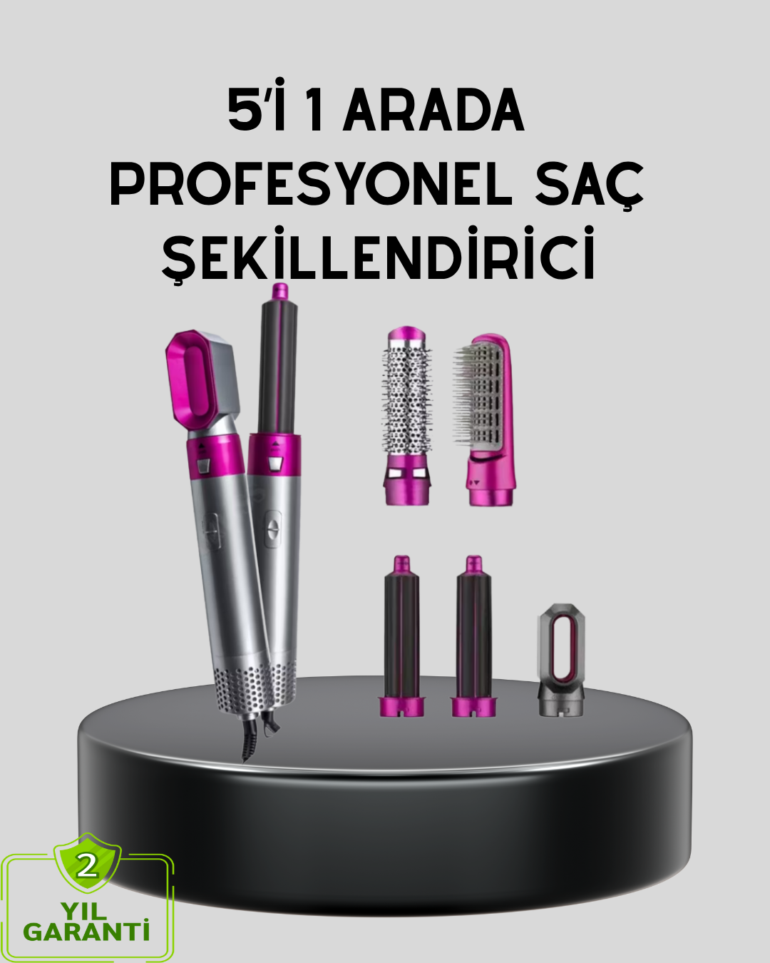 5’i 1 Arada Saç Şekillendirme Makinesi Hızlı Kuruma ve Kuaför Kal