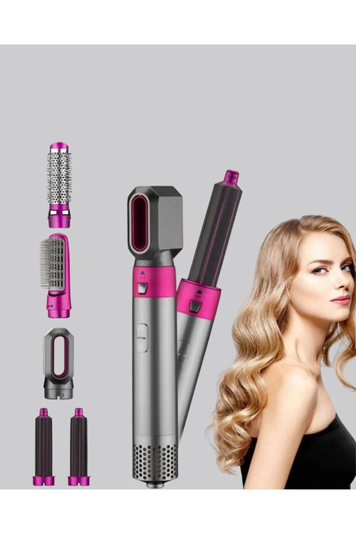 5’i 1 Arada Saç Şekillendirici Set Kuaför Düzeyinde Ve Ergonomik Tasarım