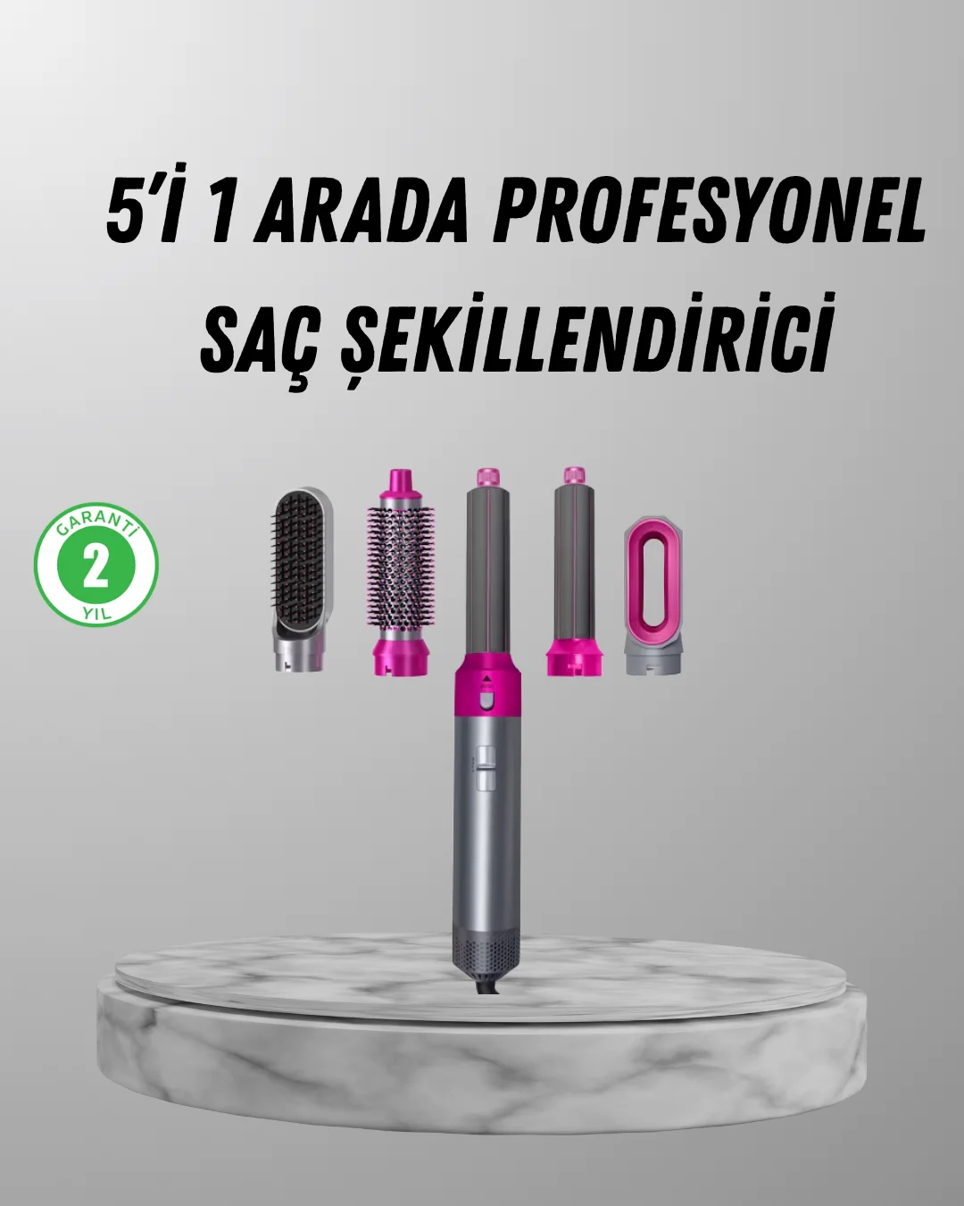 5’i 1 Arada Saç Şekillendirici Set Kuaför Düzeyinde Performans ve Ergonomik Tasarım 5’i 1 Arada Saç Şekillendirici Set Kuaför Düzeyinde Performans ve Ergonomik Tasarım
