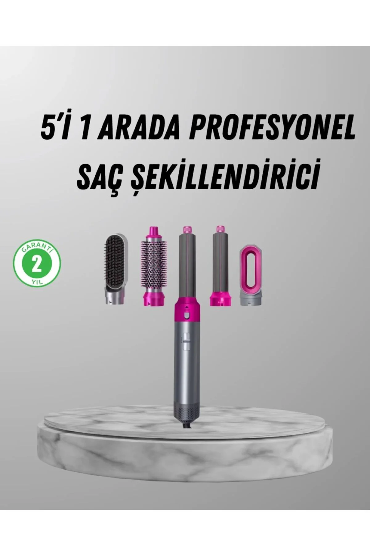 5’i 1 Arada Saç Şekillendirici Set Kuaför Düzeyinde Ve Ergonomik Tasarım