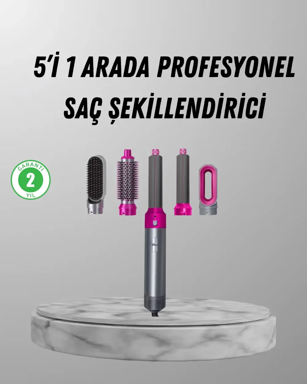 5’i 1 Arada Saç Şekillendirici Set Kuaför Düzeyinde Performans ve