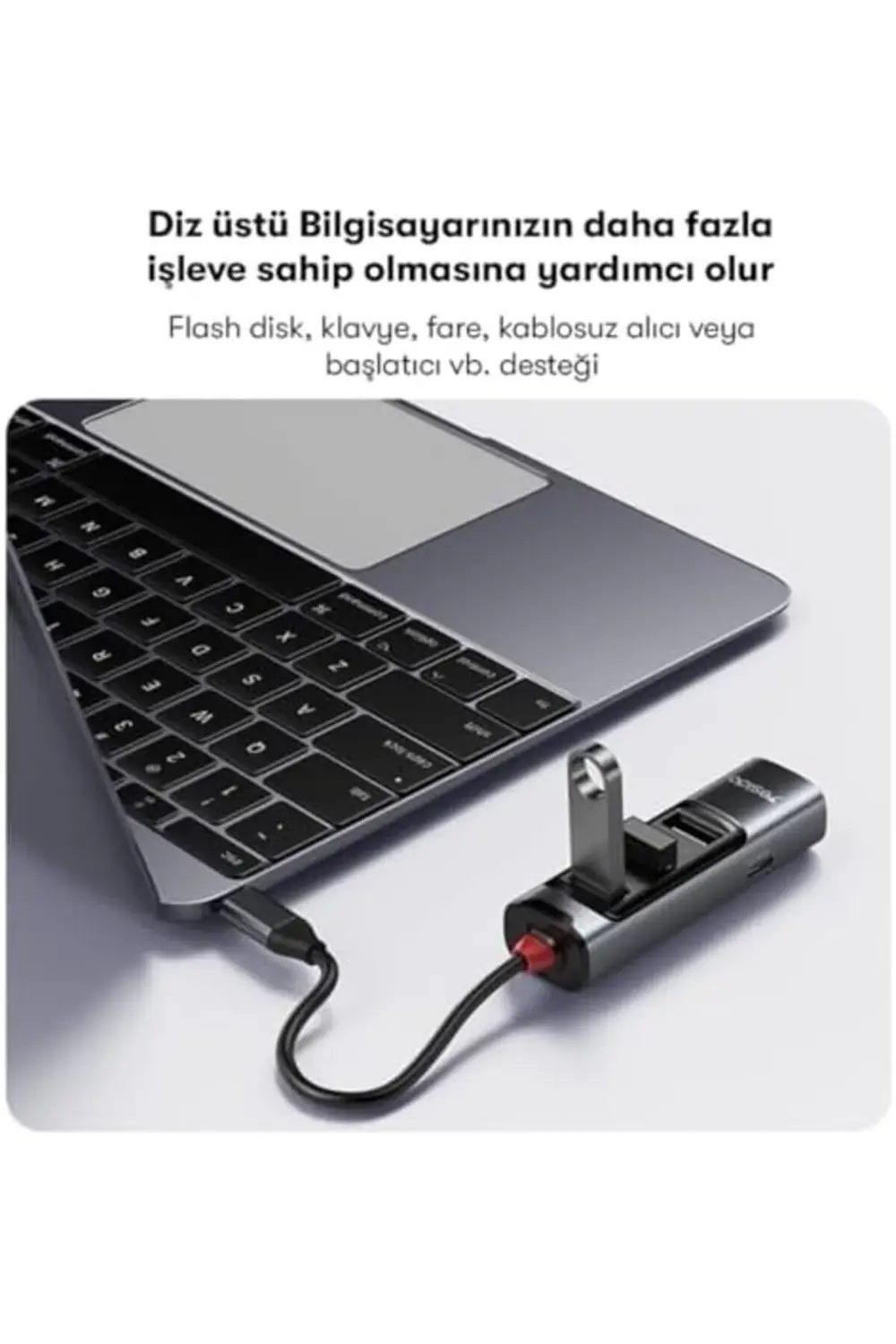 5in1 3 Adet Usb 3.0/1 Adet 100W Type-C ve 1 Adet 4K 30Hz HDMI Çık