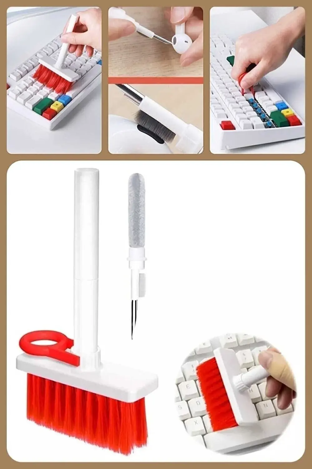 5in1 Kablosuz Bluetooth Oyuncu  Kulaklık Klavye Telefon Kamera Le