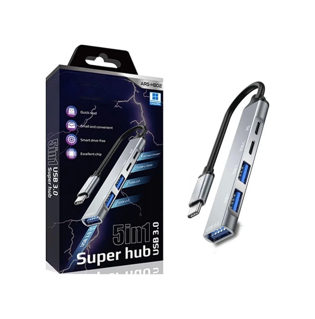 5in1 Metal Usb Hub Yüksek Hızlı Çoklayıcı, 5 Bağlantı Noktalı, Dayanıklı Ve Taşınabilir Tasarım Lisinya 5in1 Metal Usb Hub Yüksek Hızlı Çoklayıcı, 5 Bağlantı Noktalı, Dayanıklı Ve Taşınabilir Tasarım Lisinya