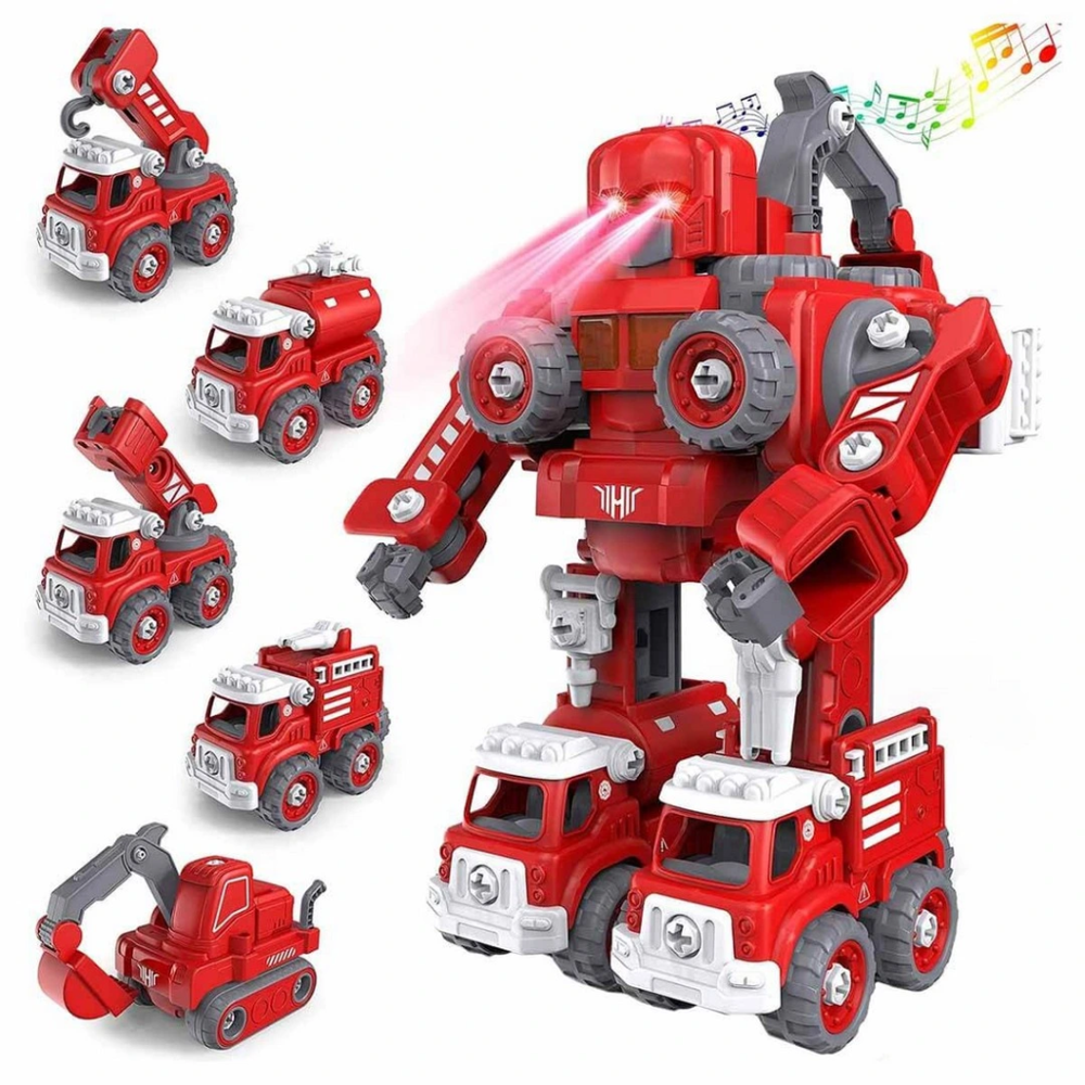5in1 Toys Sesli ve Işıklı Sök Tak Robot 5in1 Toys Sesli ve Işıklı Sök Tak Robot