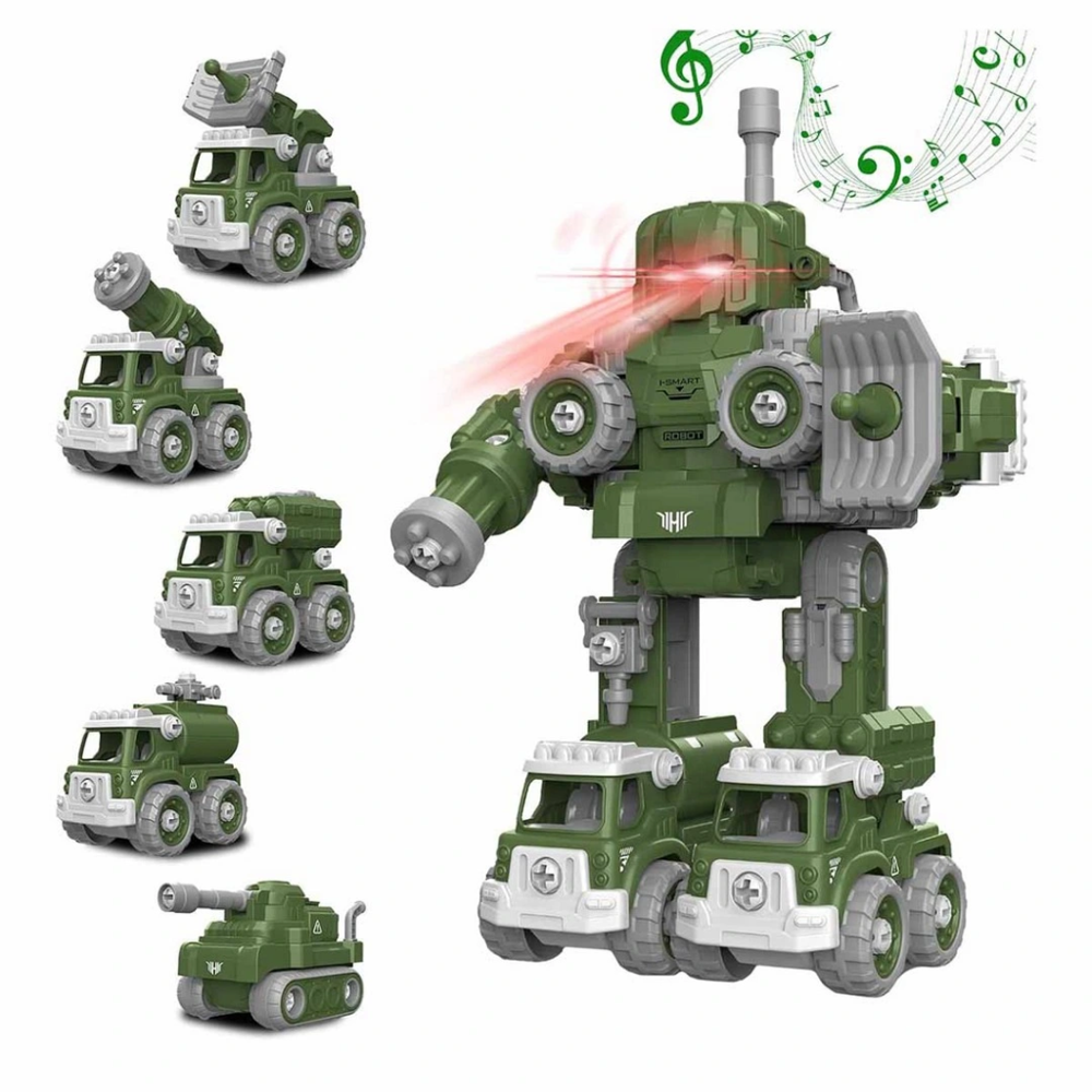 5in1 Toys Sesli ve Işıklı Sök Tak Robot 5in1 Toys Sesli ve Işıklı Sök Tak Robot