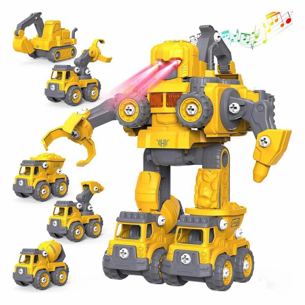 5in1 Toys Sesli ve Işıklı Sök Tak Robot 5in1 Toys Sesli ve Işıklı Sök Tak Robot
