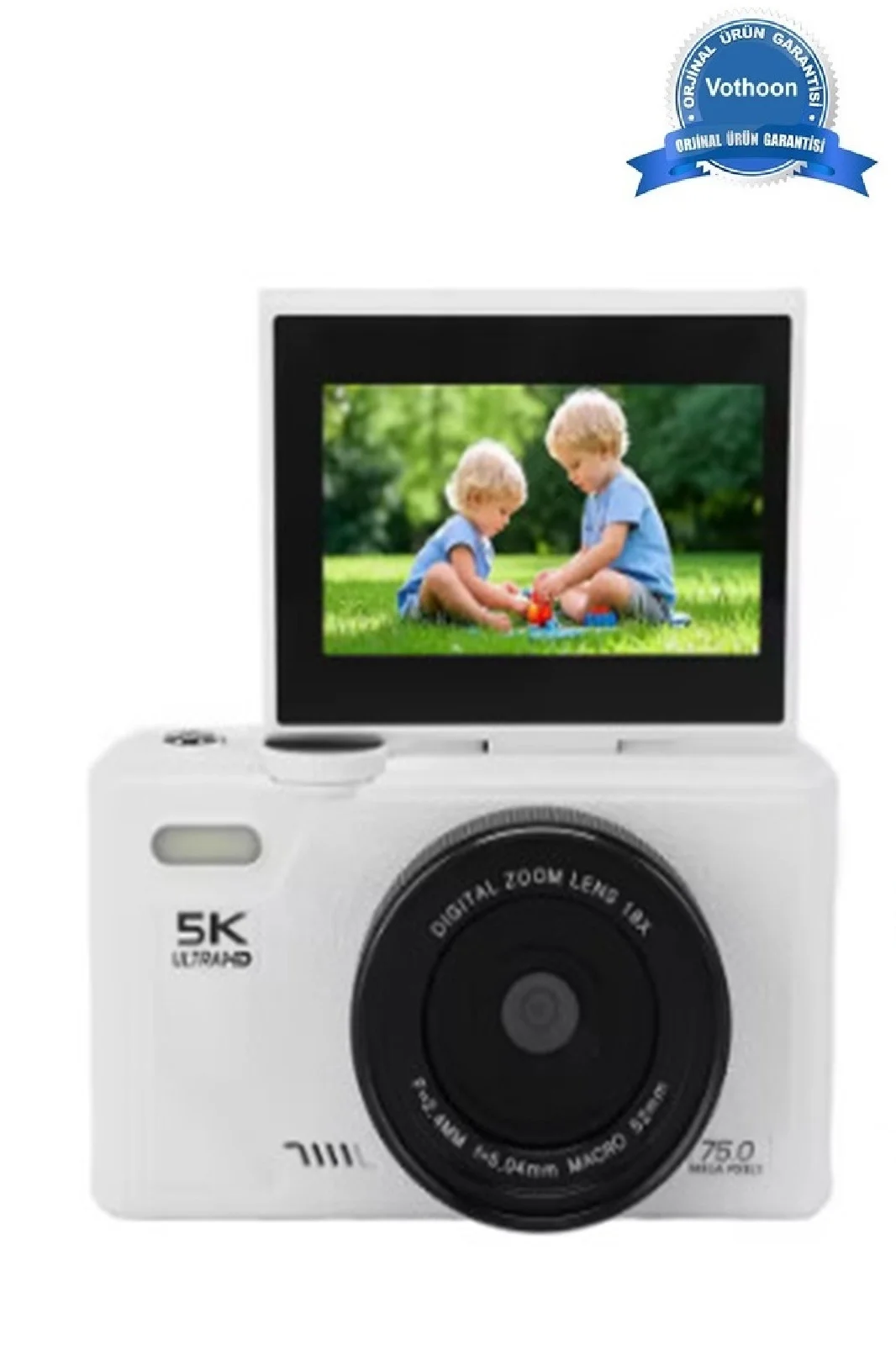 5k 75mp Hd Dijital Kamera 18x Dijital Zoom, Flaşlı,3.0 İnç Ekranlı Fotoğraf Makinesi 5k 75mp Hd Dijital Kamera 18x Dijital Zoom, Flaşlı,3.0 İnç Ekranlı Fotoğraf Makinesi