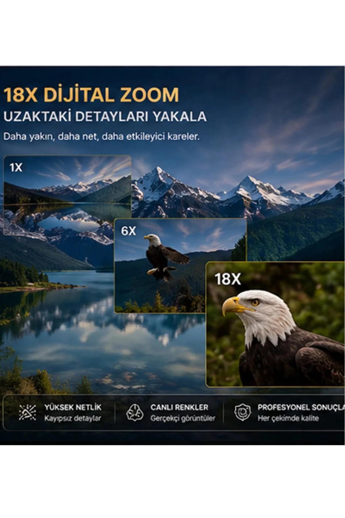 5K 75MP HD Dijital Kamera 18X Dijital Zoom, Flaşlı,3.0 inç Ekranlı Fotoğraf Makinesi 5K 75MP HD Dijital Kamera 18X Dijital Zoom, Flaşlı,3.0 inç Ekranlı Fotoğraf Makinesi - Görsel 4