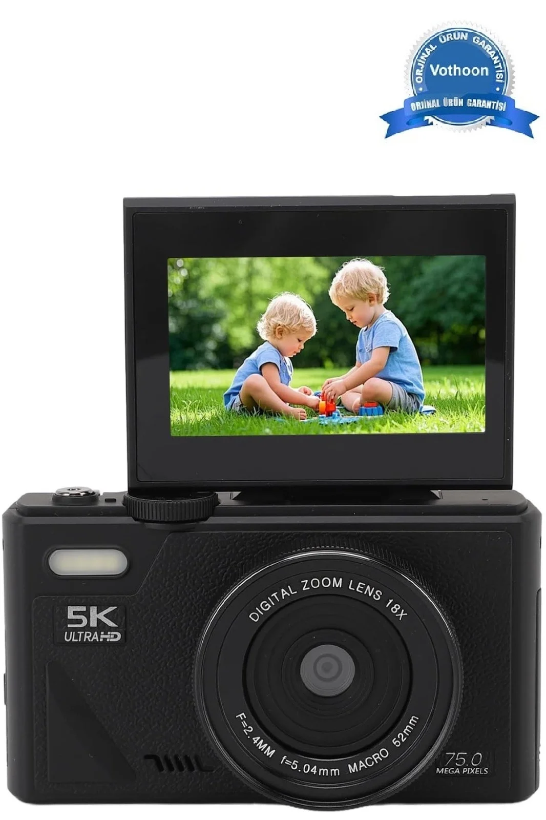 5k 75mp Hd Dijital Kamera 18x Dijital Zoom, Flaşlı,3.0 İnç Ekranlı Fotoğraf Makinesi 5k 75mp Hd Dijital Kamera 18x Dijital Zoom, Flaşlı,3.0 İnç Ekranlı Fotoğraf Makinesi