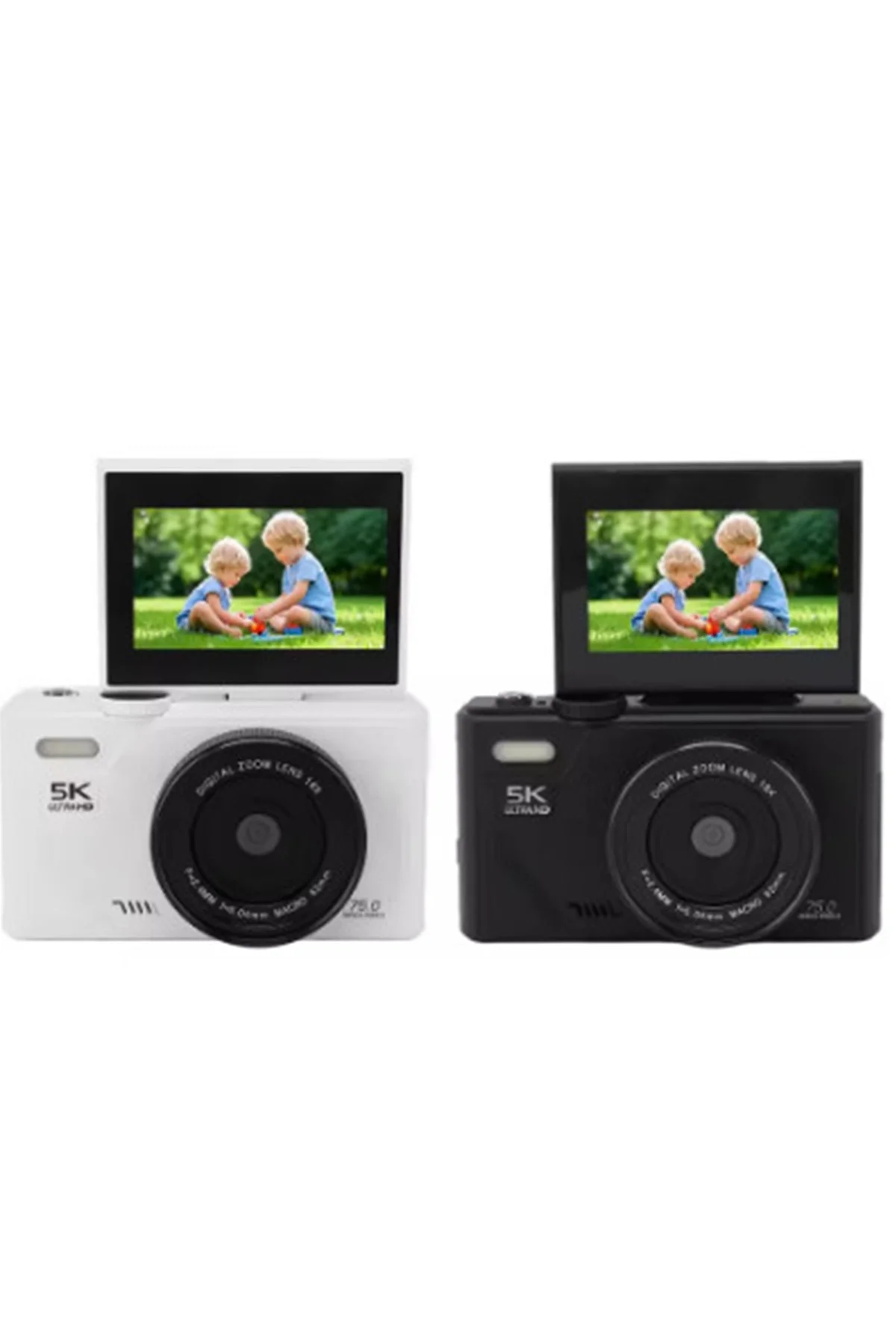 5k 75mp Hd Dijital Kamera 18x Dijital Zoom, Flaşlı,3.0 İnç Ekranlı Fotoğraf Makinesi 5k 75mp Hd Dijital Kamera 18x Dijital Zoom, Flaşlı,3.0 İnç Ekranlı Fotoğraf Makinesi