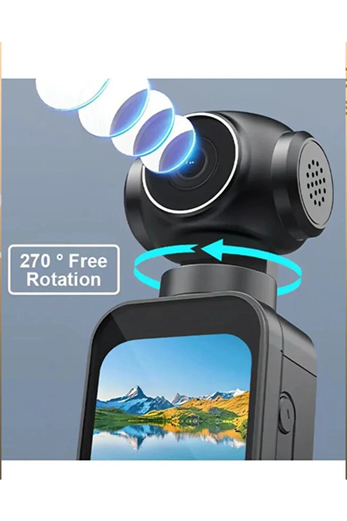 5k Ultra Hd Aksiyon Kamerası Ultra Stabil Çekim, Anti-shake Tekno